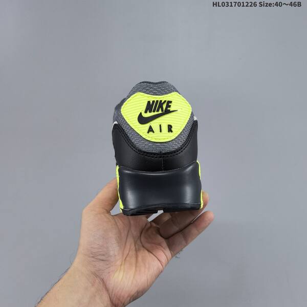 Nike Air Max 90 grey black neon yellow white EU 40-46 running shoe