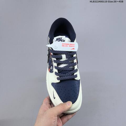 Nike Dunk SB Low Sail Navy Blue Orange Black EU 36-45 Skate Shoe - Unisex (BS-61898)
