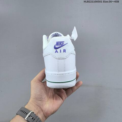 Nike Air Force 1 07 White Purple Green EU 36-45 Sneaker - Unisex (BS-60547)