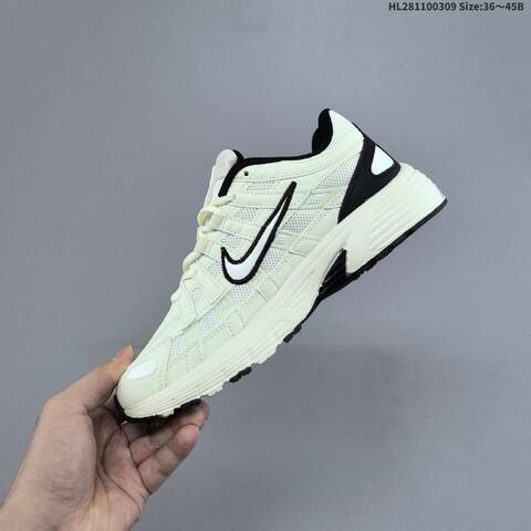 Nike P-6000 Black White Cream EU 36-45 Running Shoe - Unisex (BS-61417)