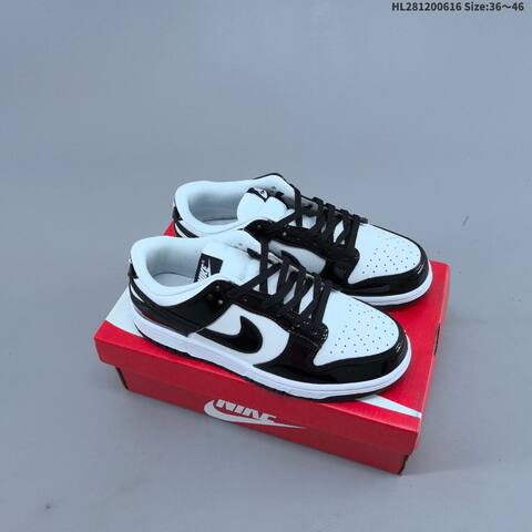 Nike SB Dunk Low Pro Black White EU 36-46 Skate Shoe - Unisex (BS-59915)
