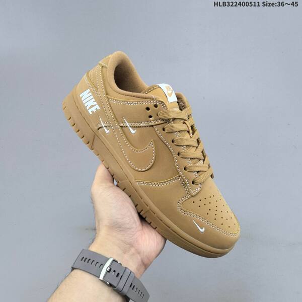 Nike SB Dunk Low Stussy brown beige white EU 36-45 skate shoe