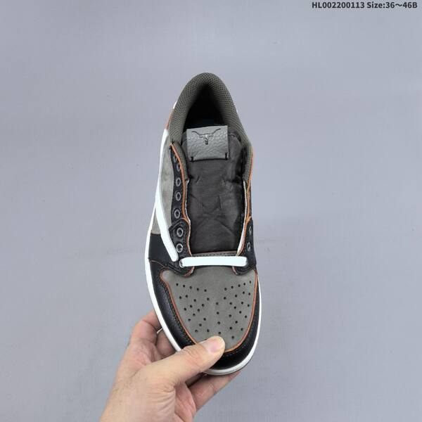 Nike Dunk Low grey/black/white with orange accents 36~46 casual