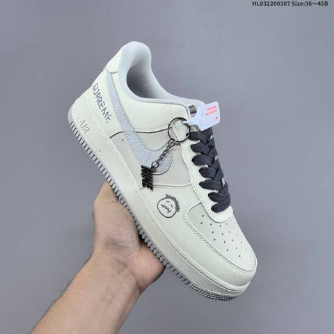 Nike Air Force 1 07 Low Off White Dark Blue Grey EU 36-45 Sneaker - Unisex (BS-61443)