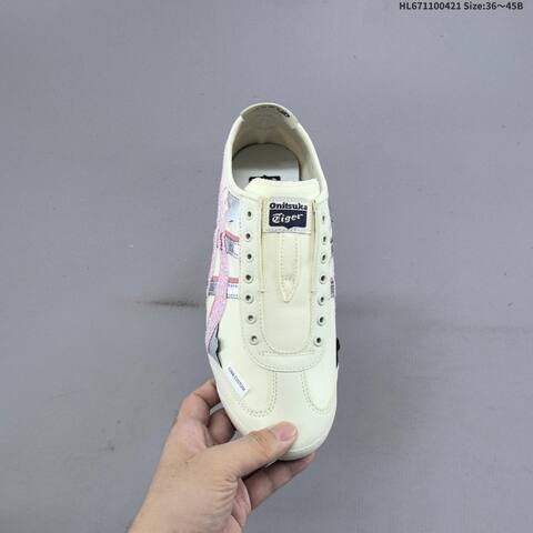 Onitsuka Tiger Mexico 66 Paraty Slip On Cream Pink Silver Navy EU 36-45 Sneaker Casual Sneakers - Unisex (BS-68883)