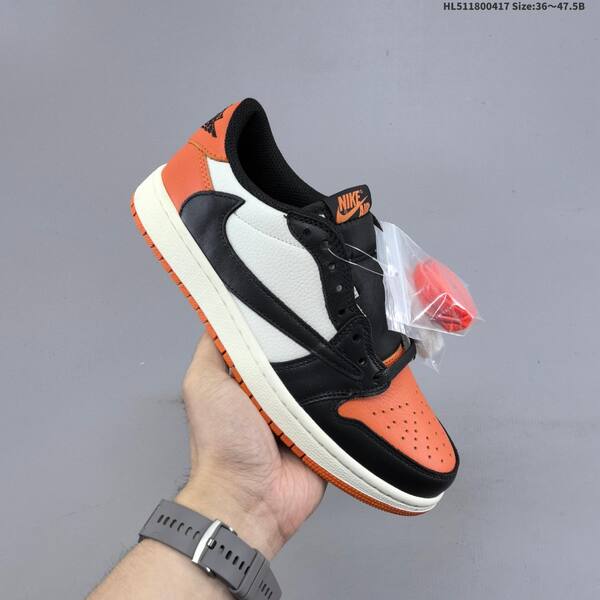 Jordan Air Jordan 1 Low black/white/orange 36~47.5 casual