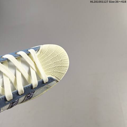 Adidas Superstar JS2488 Light Blue Cream White Dark Blue EU 36-41 Skate Shoe - Unisex (BS-65425)