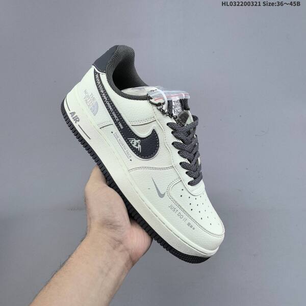 Nike Air Force 1 07 LV8 off white grey dark grey orange EU 36-45 sneaker