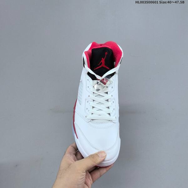 Jordan Air Jordan 5 Retro white/red/black 40~47.5 basketball