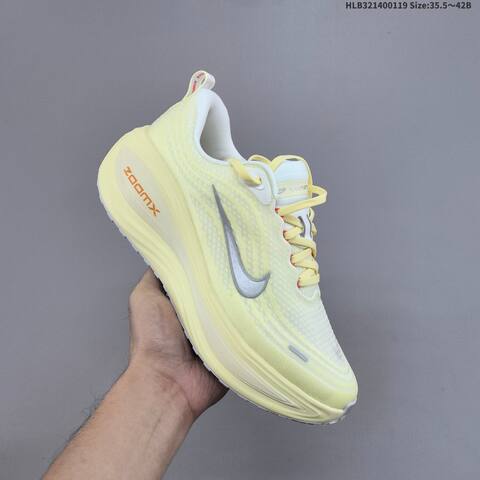 Nike Vomero Plus ReactX Air Zoom Pale Yellow White Grey Orange EU 35 5-42 Running Shoe - Unisex (BS-61899)