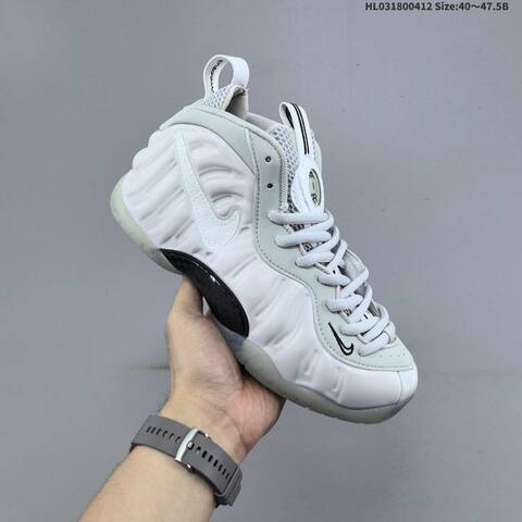 Nike Air Foamposite One Black Purple Silver White EU 40-47 5 Basketball Shoe - Men's (BS-60786)