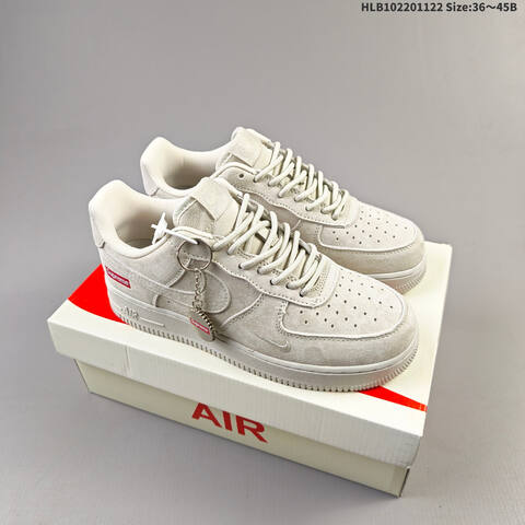 Nike Air Force 1 07 LV8 JP8028 017 Light Beige Red EU 36 45 Sneaker EU 36-45 - Unisex (BS-63279)