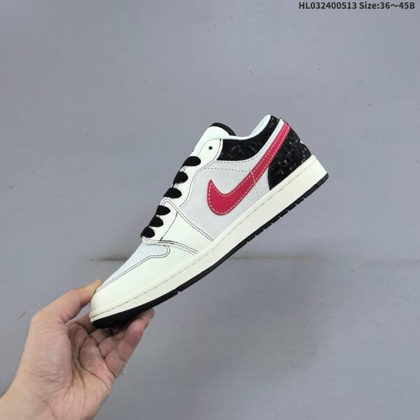 Jordan Air Jordan 1 Low white/black/red 36~45B lifestyle