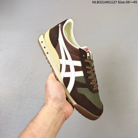 Onitsuka Tiger Ultimate 81 NM Olive Brown White Cream EU 36-45 Sneaker Casual Sneakers - Unisex (BS-69216)