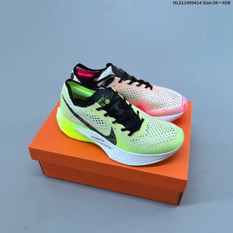 Nike ZoomX Vaporfly Next 3 White Black Turquoise Purple EU 36-45 Running Shoe - Unisex (BS-60749)