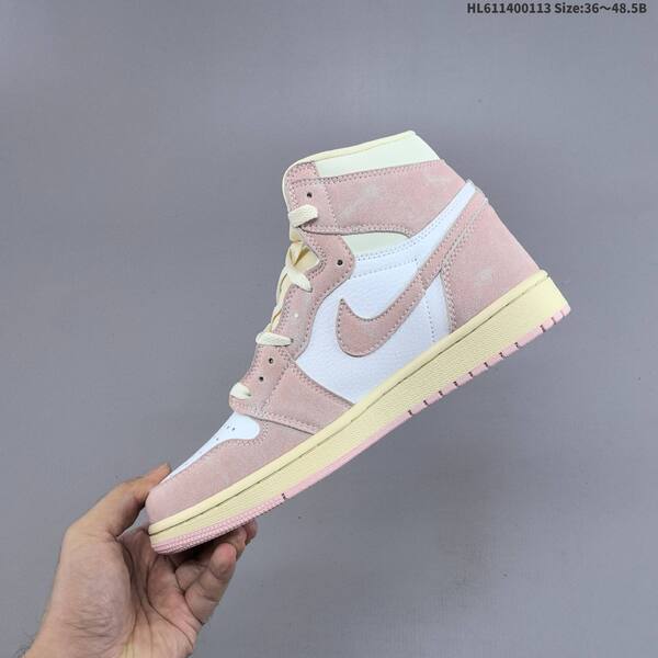Nike Air Jordan 1 Retro High OG white/pink/beige 36~48.5 casual