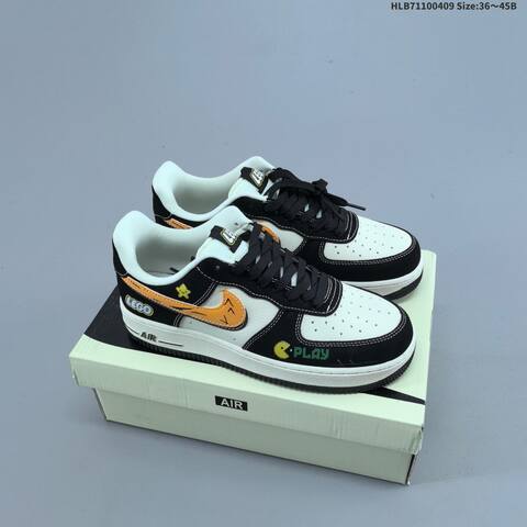Nike Air Force 1 07 LV8 Black Red White Green EU 36-45 Sneaker - Unisex (BS-60864)