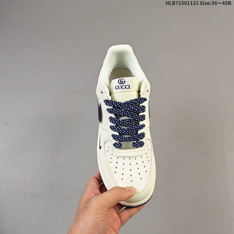 Nike Air Force 1 07 Low Off White Navy Blue EU 36-45 Sneaker - Unisex (BS-63271)