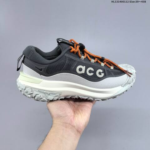 Nike ACG Mountain Fly 2 Low GTX Black Dark Grey Light Grey Orange EU 39-45 Trail Shoe - Unisex (BS-62047)