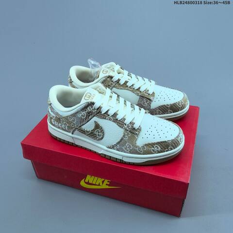 Nike SB Dunk Low White Black Blue EU 36-45 Skate Shoe - Unisex (BS-61271)