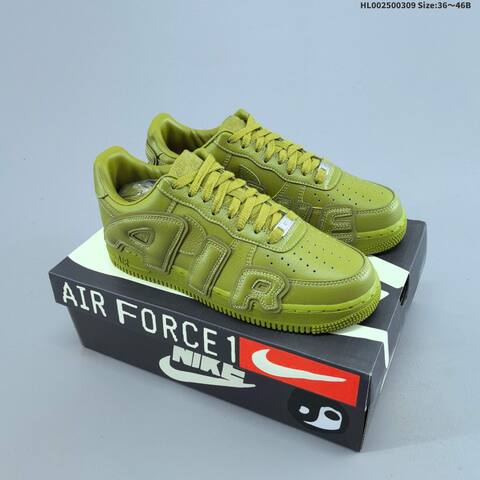 Nike CPFM x Air Force 1 Low Sunshine Olive Green EU 36-46 Sneaker - Unisex (BS-61411)