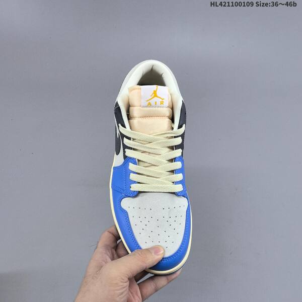 Nike Air Jordan 1 Low blue/gray/black/white 36~46 lifestyle