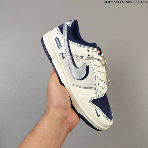 Nike Dunk SB Low Sail Navy White Grey EU 36-45 Skate Shoe - Unisex (BS-63526)