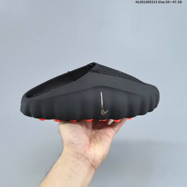 Nike Mind 001 light gray black silver orange EU 36-47 5 slides