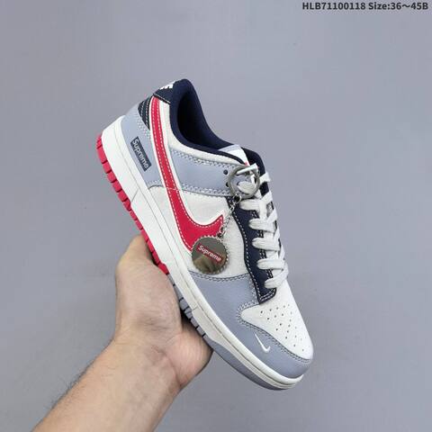 Nike Dunk Low Off White Grey Black Red Navy EU 36-45 Skate Shoe - Unisex (BS-61929)