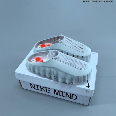 Nike Mind 001 HQ4307 Off White Bright Pink Silver Grey EU 36-45 Slides - Unisex (BS-61060)