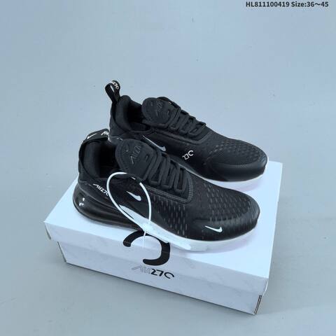 Nike Air Max 270 Black White EU 36-45 Running Shoe - Unisex (BS-60648)