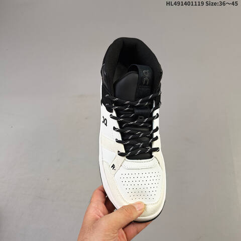 On Running THE ROGER Clubhouse Mid White Black Off White EU 36-45 Sneaker Casual Sneakers - Unisex (BS-69803)