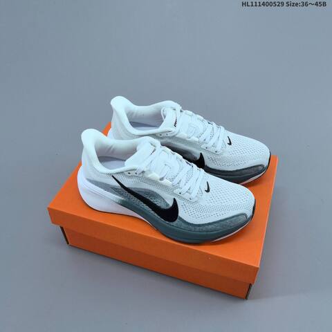 Nike Air Zoom Pegasus 42 White Black Grey EU 36-45 Running Shoe - Unisex (BS-60065)
