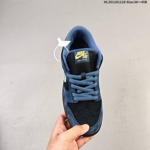 Nike SB Dunk Low Pro Black Blue Green EU 36-45 Skate Shoe - Unisex (BS-62981)