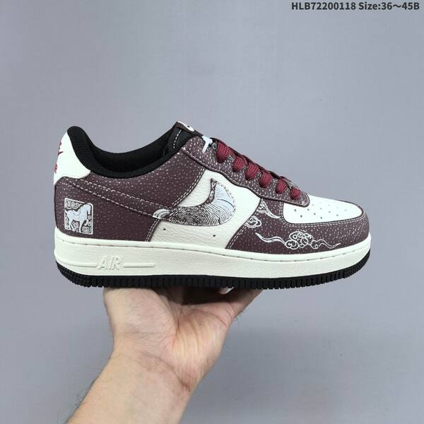 Nike Air Force 1 07 LV8 black white red EU 36-45 sneaker