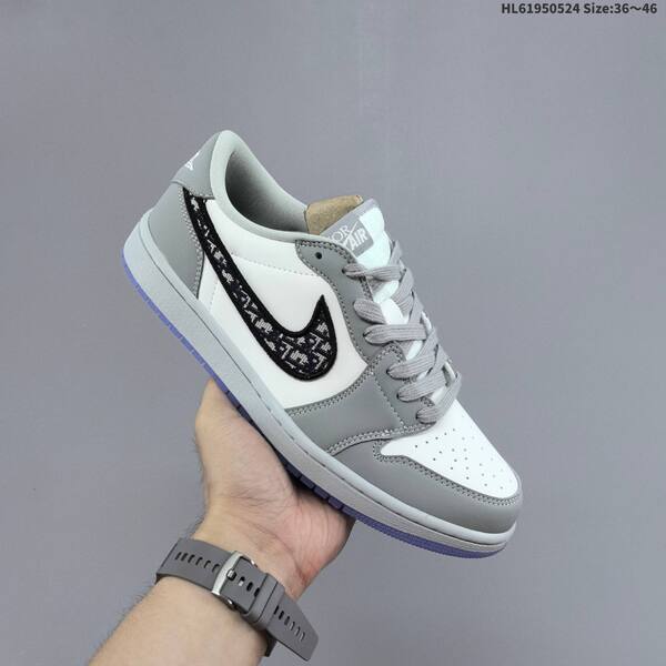 Jordan Air Jordan 1 Low OG grey/white/black 36~46 lifestyle