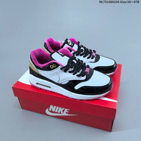 Nike Air Max 1 White Grey Blue Neon Volt Navy Green EU 36-47 Sneaker - Unisex (BS-62252)