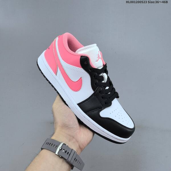 Jordan Air Jordan 1 Low black white pink 36~46B lifestyle