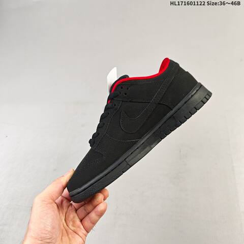 Nike SB Dunk Low Black Red EU 36-46 Skate Shoe - Unisex (BS-63240)