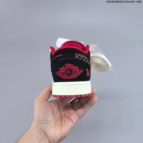 Nike Air Jordan 1 Low red/white/black 36~45B lifestyle