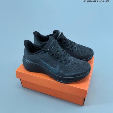 Nike Air Zoom Pegasus 42 Flyknit White Black Purple Neon Green EU 36-45 Running Shoe - Unisex (BS-61486)