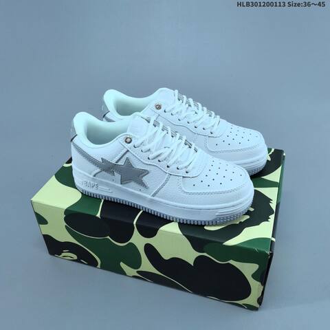 BAPE BAPE STA Low University Blue White Black EU 36-45 Skate Shoe - Unisex (BS-62022)