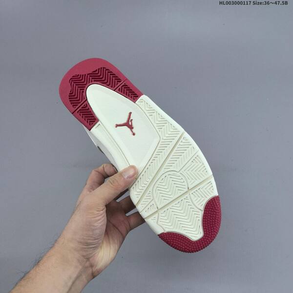 Jordan Air Jordan 4 Retro white/white-sierra red 36~47.5 basketball