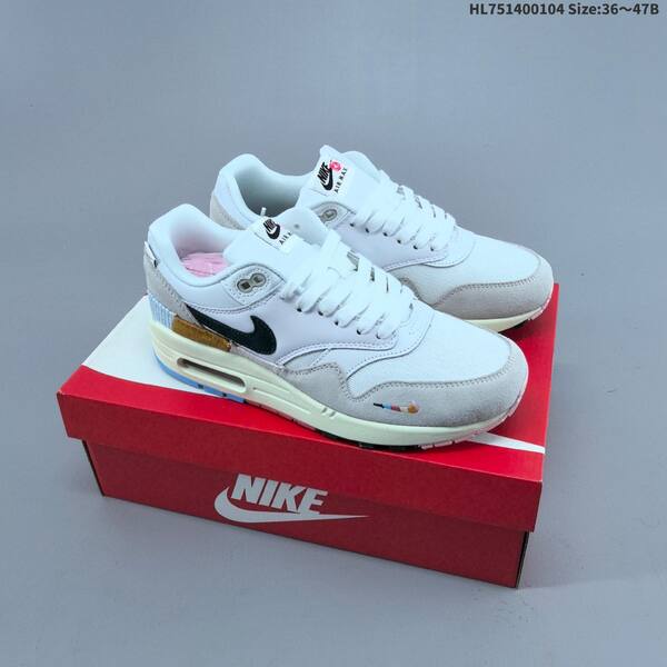 Nike Air Max 1 white grey blue neon volt navy green EU 36-47 sneaker