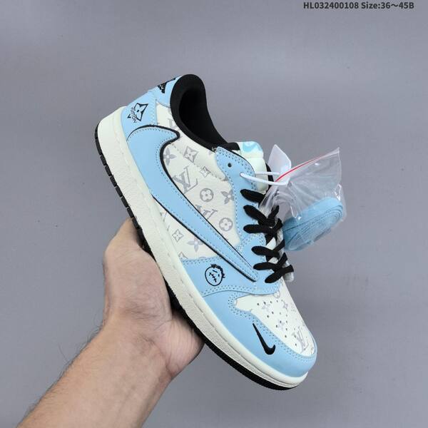 Nike Air Jordan 1 black/white/light blue/red EU 36-45 lifestyle