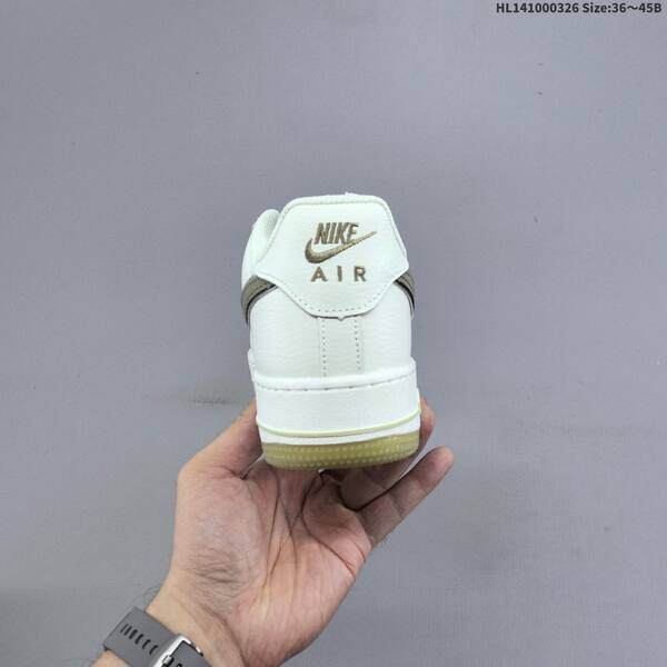 Nike Air Force 1 Low off white olive green silver pale yellow EU 36-45 sneaker