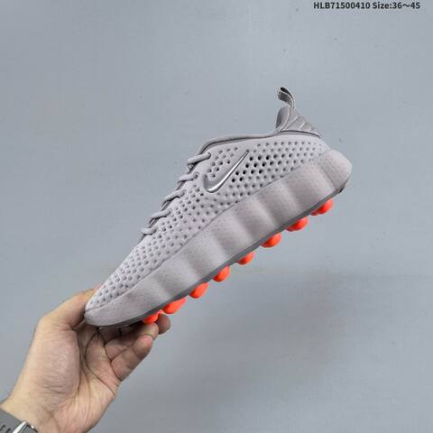 Nike Mind 002 Grey Metallic Silver Orange EU 36-45 Running Shoe - Unisex (BS-60845)