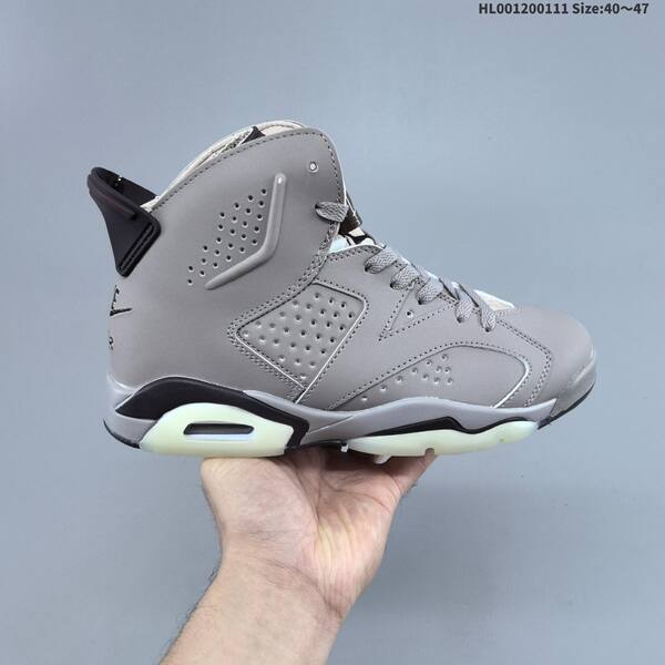 Jordan Air Jordan 6 Retro grey/black/light blue 40~47 basketball
