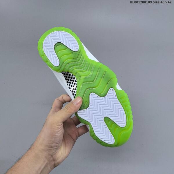 Jordan Air Jordan 11 Retro white/green/black 40~47 basketball