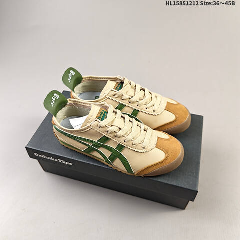Onitsuka Tiger MEXICO 66 Cream Green Red Yellow EU 36-45 Sneaker Casual Sneakers - Unisex (BS-69161)